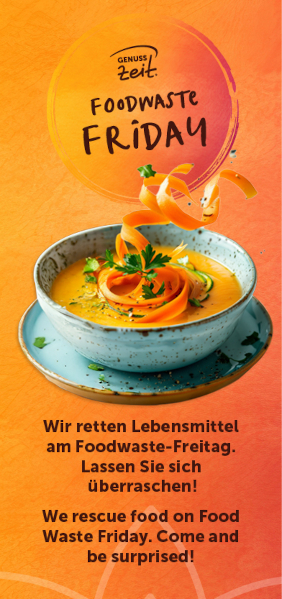 Foodwaste Friday: Wir retten Lebensmittel am Foodwaste-Freitag. Lassen Sie sich überraschen!